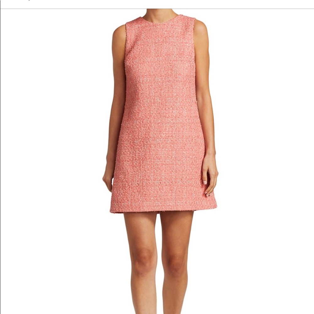 Coley Tweed Shift Dress Pink Sz 2 NWOT
